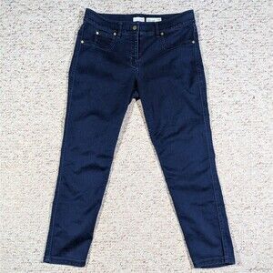 Maison Jules Sophia Everyday Skinny Blue Jeans Womens 10 Short Jeggings Denim